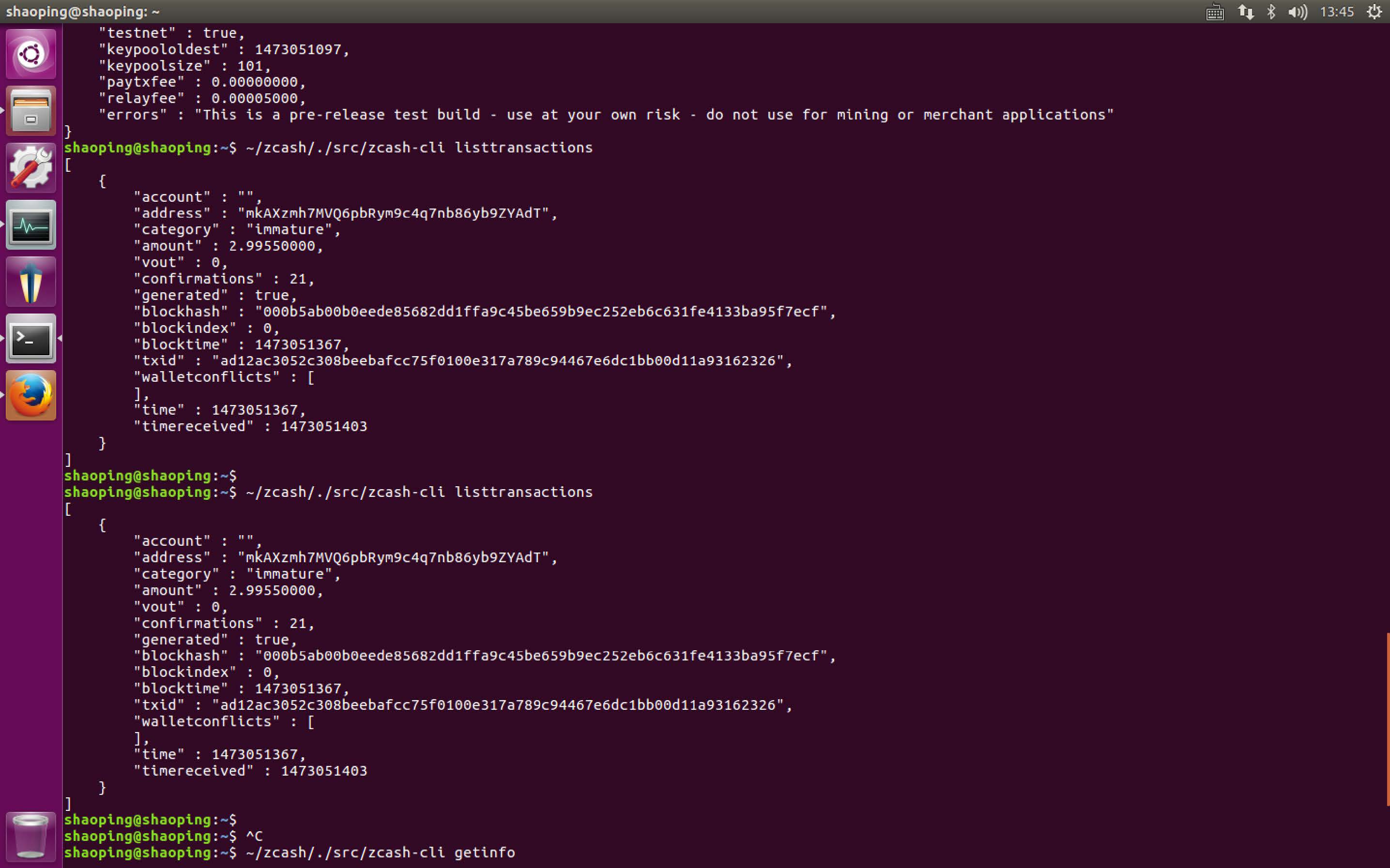 点击查看大图 Linux下安装Zcash开始挖矿教程